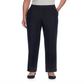 Alfred Dunner Women's  Classics Denim Pull-on Straight-Leg Pants Black Size 18 S