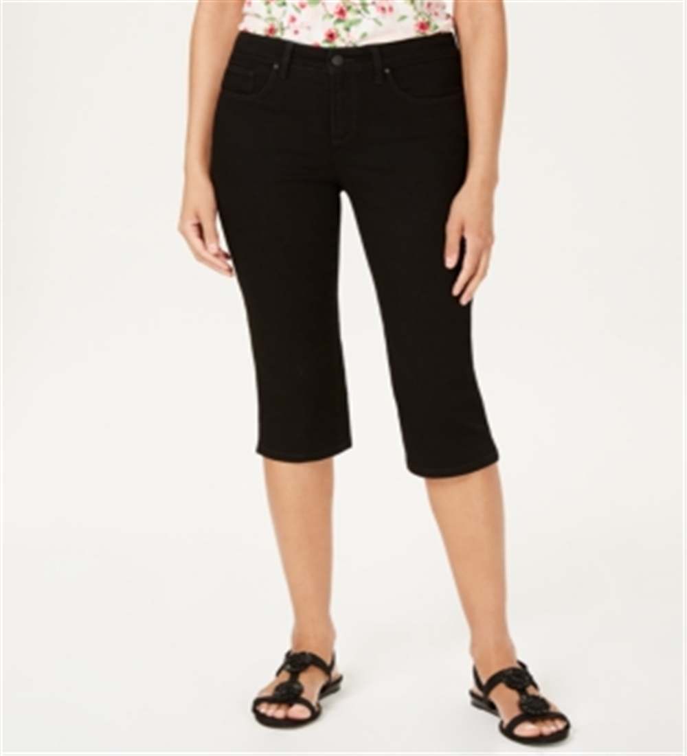 Charter Club Women's Tummy Control Skimmer Jeans  Saturated Black Size 8