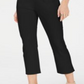 INC Women's Petite Cropped Skinny Pants  Deep Black  Size 12 P