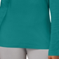 Karen Scott Women's Long Sleeve Mock Neck Cotton Top Green Size Petite L