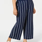 Charter Club Women's Plus Striped Pull on Pants Blue Size 0X