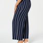 Charter Club Women's Plus Striped Pull on Pants Blue Size 0X