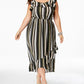 Monteau Trendy Plus Size Ruffled High-Low Dress Black Size 3X
