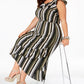 Monteau Trendy Plus Size Ruffled High-Low Dress Black Size 3X