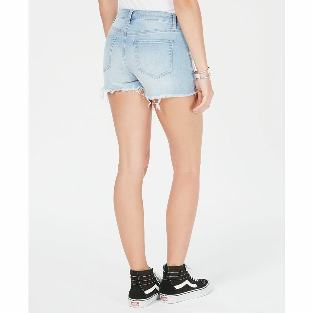 Tinseltown Junior's Side striped Denim Shorts Blue Size 11