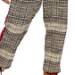 Free People Women's Good Vibes Plaid Straight Leg Pants Brown Size 0