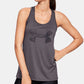 Under Armour Women's Tech Graphic Tank Top Gray Size Medium