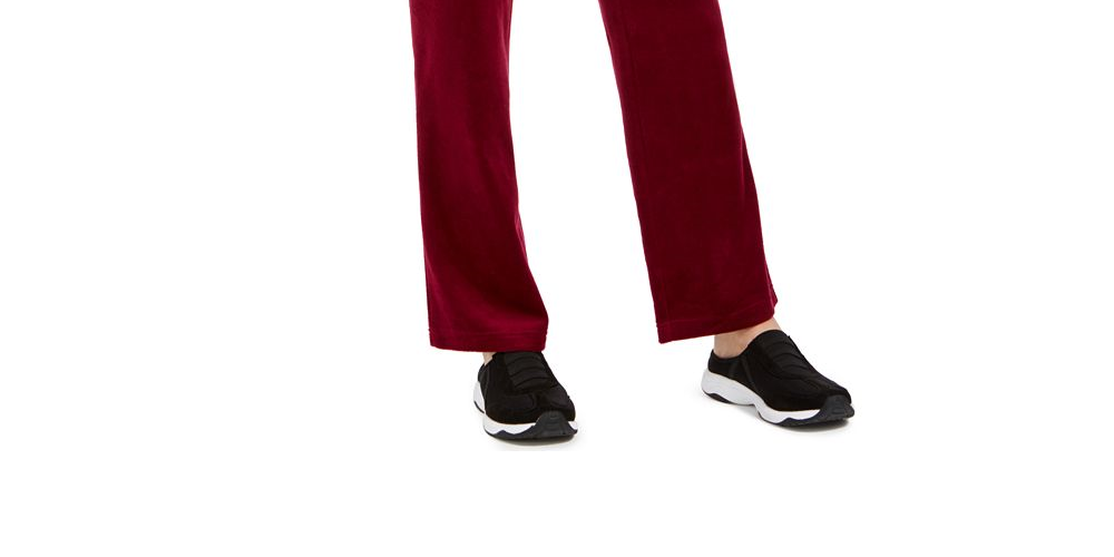 Karen Scott Women's Velour Pull on Pants Purple- Size PP