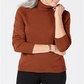 Karen Scott Women's Long Sleeve Blouse Orange Size Petite Small