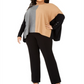 Alfani Women's Turtleneck Colorblock Poncho Sweater Brown Size 3X