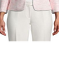 Anne Klein Women's Tweed Open Front Collarless Blazer Pink Size 4