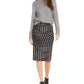 Alfani Women's Pullover Knit Mock Turtleneck Sweater Gray Size XL