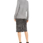 Alfani Women's Pullover Knit Mock Turtleneck Sweater Gray Size XL