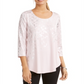 JM Collection Women's Printed T-Shirt Pink Size 2XL