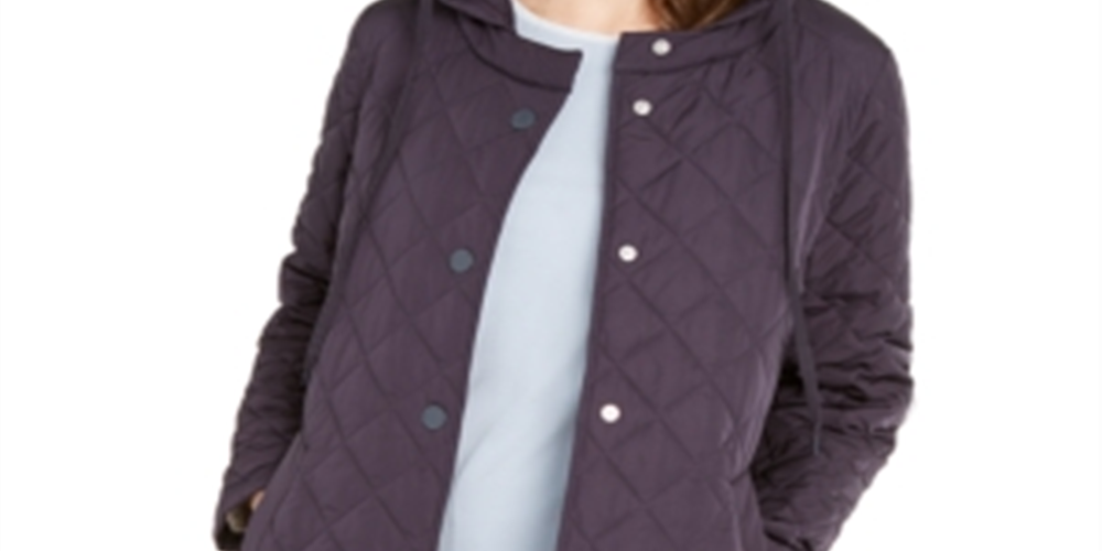 Weekend Max Mara Women's Micena Quilted Coat -Purple Size 8