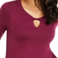 Thalia Sodi Women's Twist Neckline Top Purple Size XL