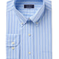 Club Room Men's Classic/Regular Fit Double Stripe Dress Shirt Blue Size 32-33