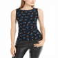 Anne Klein Women's Side Ruched Printed Blouse Black Size XX-Small