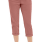 Style & Co Women's Chino Capri Pants Pink  Size 10