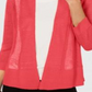 Alfani Women's Sheer Open Front Cardigan Sweater Black Size Large