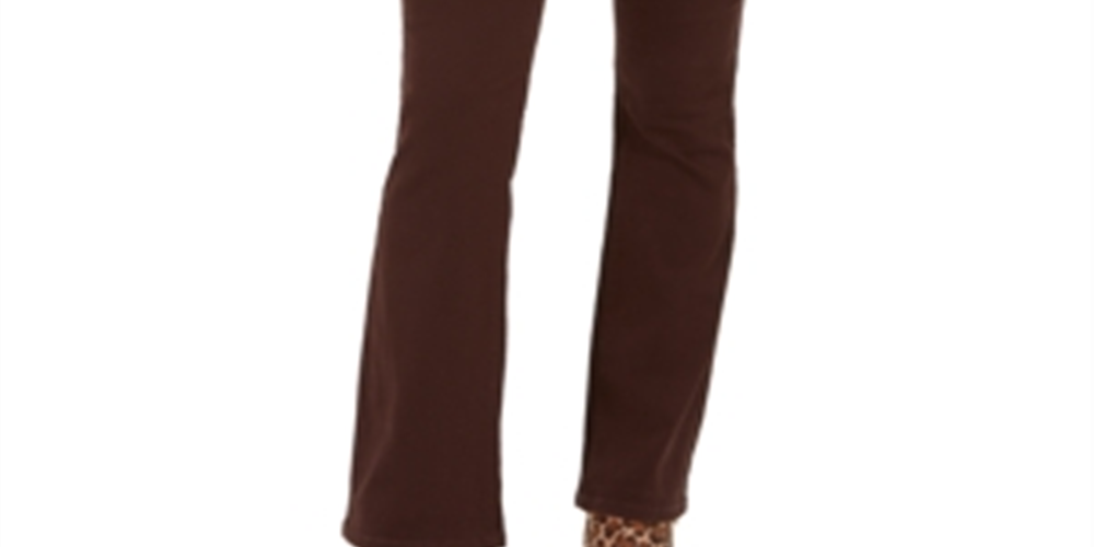 Style & Co Women's Tummy Control Bootcut Jeans Brown Size 16X4.5