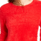 Bar III Women's Eyelash Finish Sweater Red Size XXS
