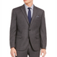 Bar III Men's Single Breasted Heather Slim Fit Wool Blend Suit Gray Size 40
