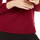Alfani Women's Petite Embellished Mock-Neck Sweater - Malbec Red Size Petite Small