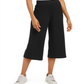 Ideology Women's Ribbed Culottes Pant Black Size Medium
