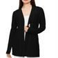 Alfani Women's Long Sleeve Open Cardigan Sweater Black Size X-Large