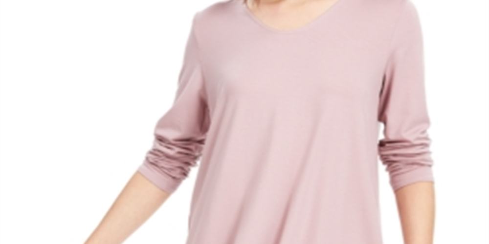 Eileen Fisher Women's High Low Tunic Pink Size Large