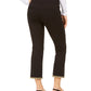 Alfani Women's Metallic Hem Ankle Pants Black Size 10 Petite