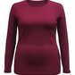 Style & Co Women's Long Sleeve Top Wine Size Medium