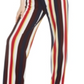 Bar III Women's Striped Asymmetrical Side Tie Jumpsuit Black Multi Size Large