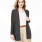 Charter Club Women's Nicki Cashmere Open Front Cardigan Gray Size Petite XL