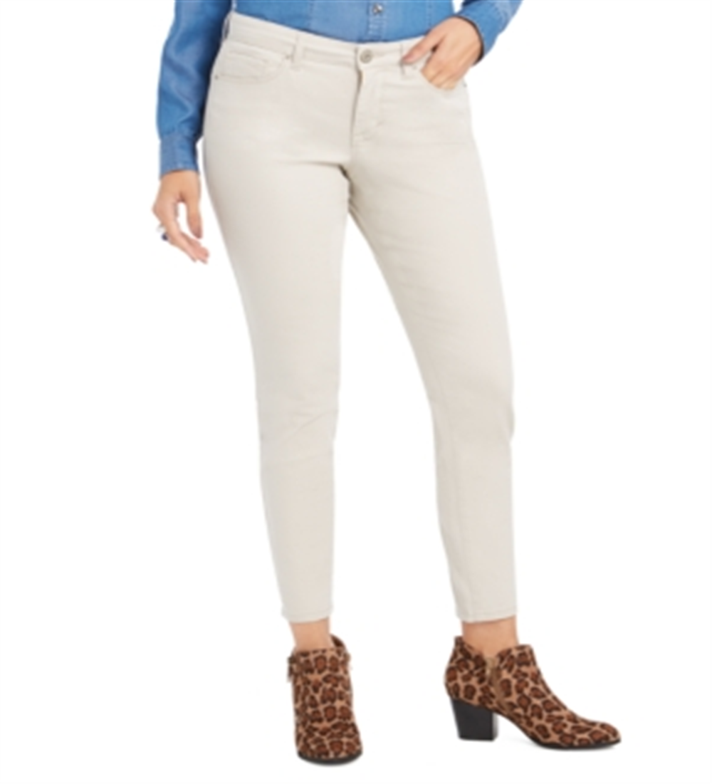 Style & Co Women's Curvy Fit Skinny Fashion Jeans Brown Size 16