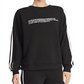 Calvin Klein Women's Statement Long Sleeve Logo Sweatshirt Gray Size XL
