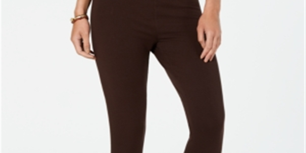 Style & Co Women's Pull on Leggings Brown Size Petite S