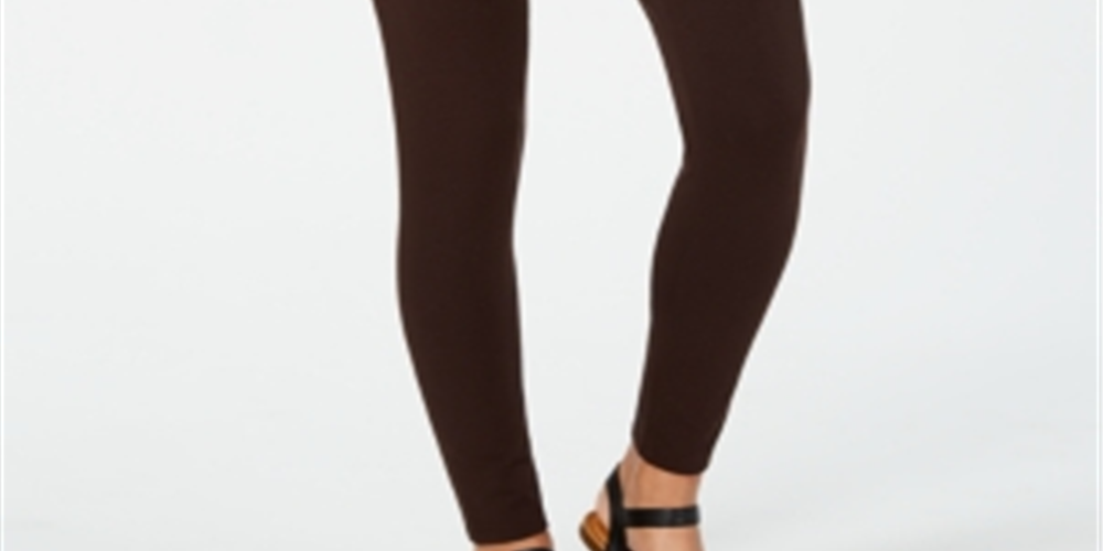 Style & Co Women's Pull on Leggings Brown Size Petite S