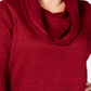 Ideology Women's Fleece Cowl Neck Pullover Top Wine Size XXXL