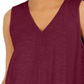 Style & Co Women's Ruffle Hem Tank Purple Size X-Large
