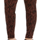 INC International Concepts Women's Tiger Print Mid Rise Skinny Jeans Brown Size 20W