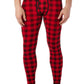 2(X)IST Men's Cotton Long John Pants Red Size Large