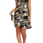 Volcom Junior's Hey Bud Printed Fit & Flare Dress Black Size L