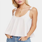 Free People Women's Carly V Neck Low Back Tank Top Pink Size XS