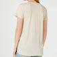 Style & Co Women's Graphic Step Hem Top Beige Size XXL