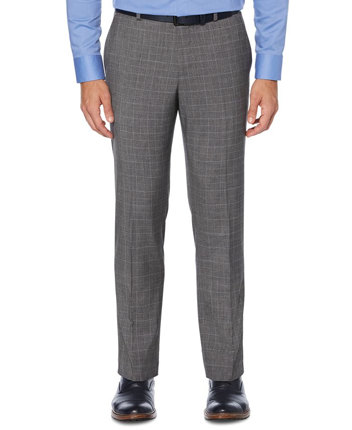 Perry Ellis Men's Stretch Slim Fit Dress Pants Gray Size 32X32