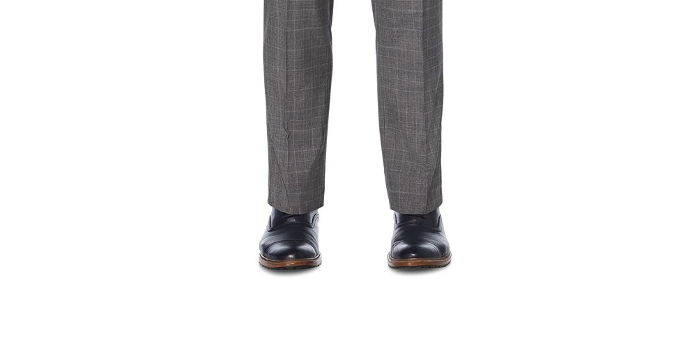 Perry Ellis Men's Stretch Slim Fit Dress Pants Gray Size 32X32