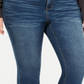 Style & Co Women's Plus Mid Rise Curvy Fit Skinny Jeans Blue Size 24W