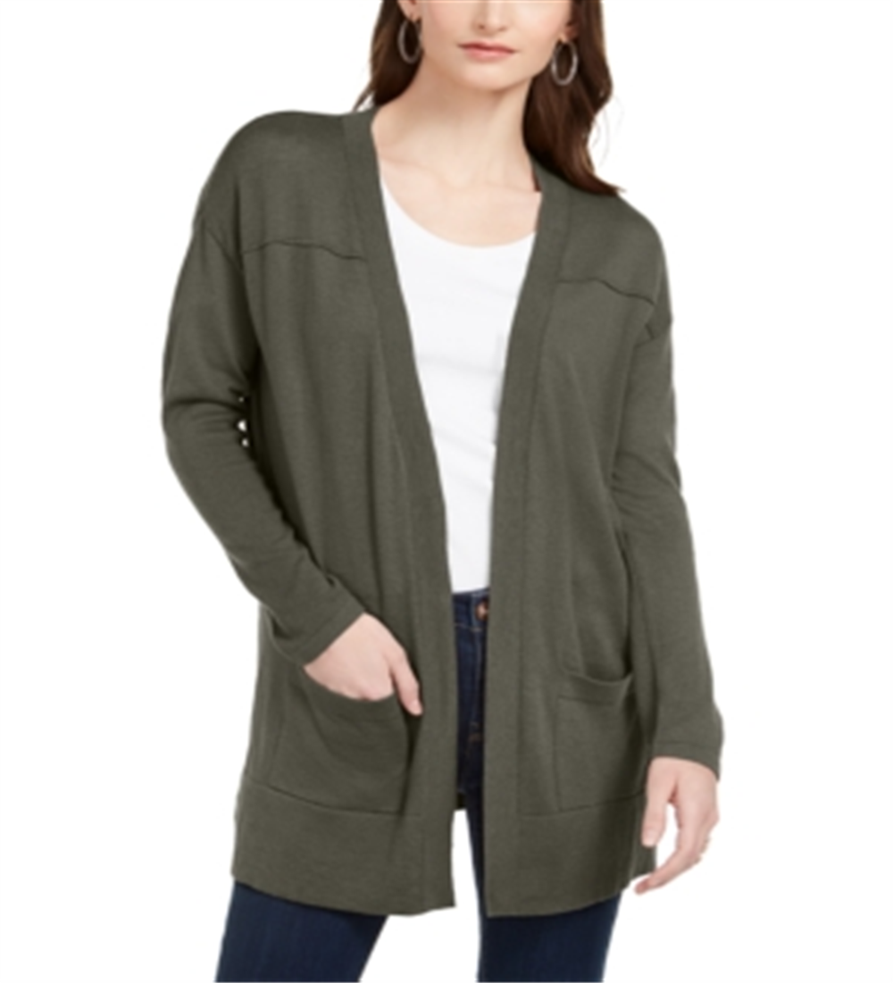 Style & Co Women's Cardigan Sweater Green Size Medium